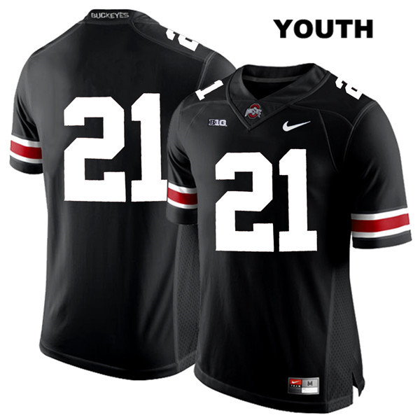 Ohio State Buckeyes Youth Parris Campbell #21 White Number Black Authentic Nike No Name College NCAA Stitched Football Jersey WB19I16JS